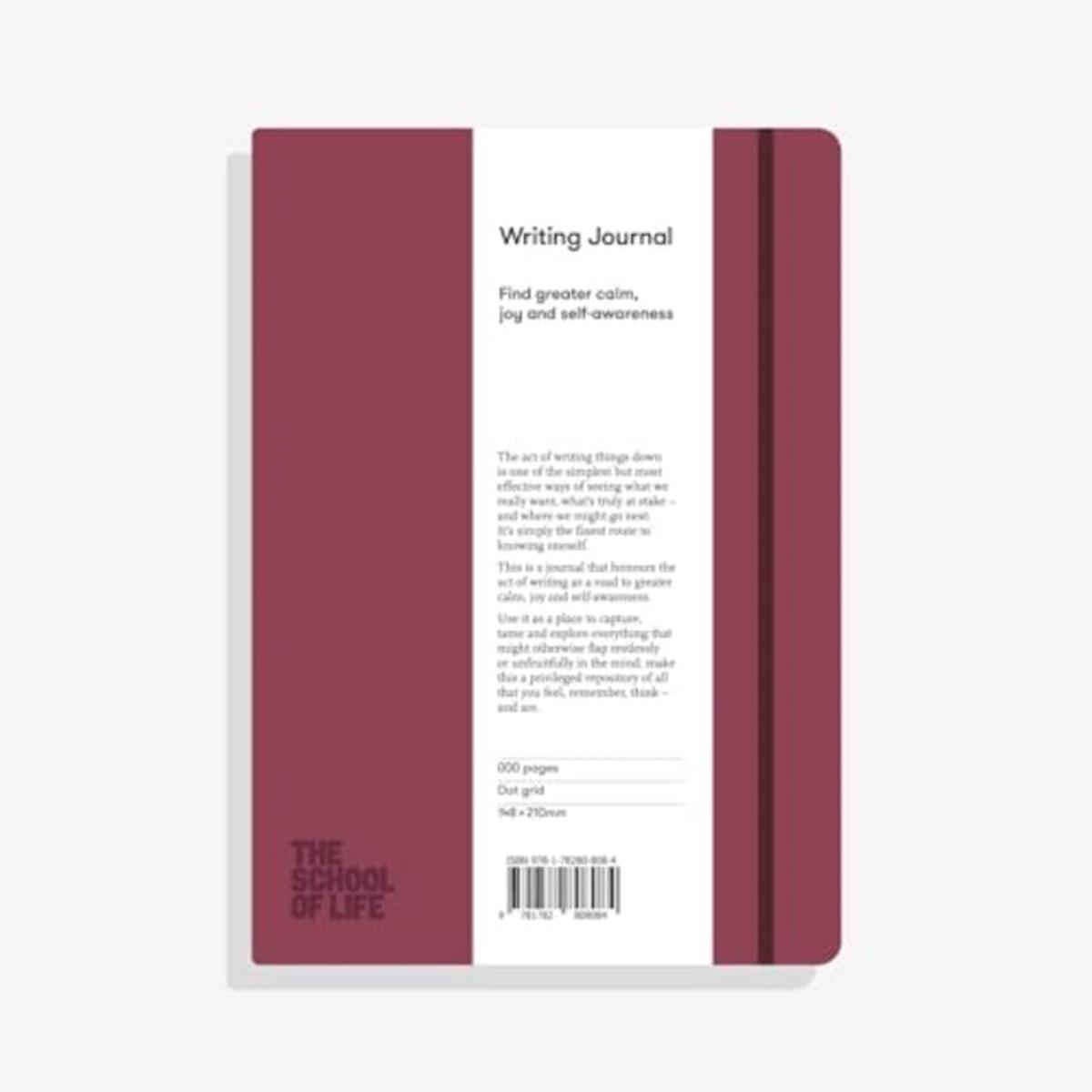 The School of Life Writing Journal - Burgundy : Find greater calm, joy and self-awareness by The School of Life