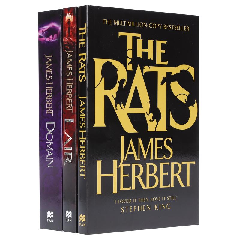 The Rats Trilogy 3 Books Collection Set by James Herbert (Domain, Lair, The Rats) - Fiction - Paperback