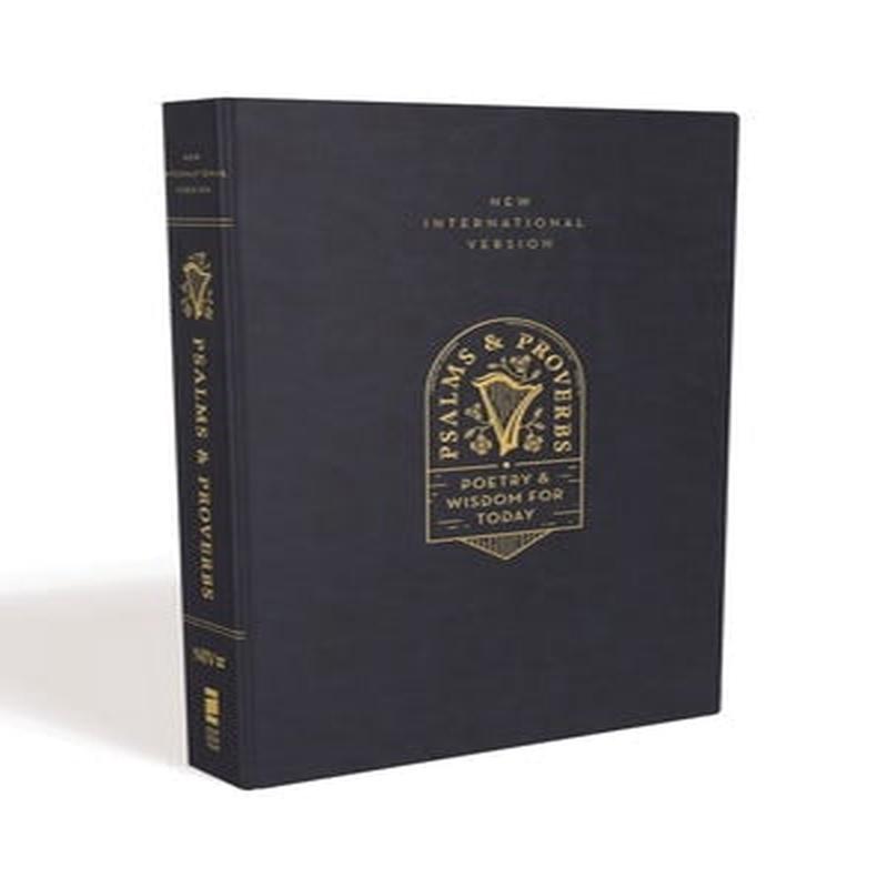 Niv, Psalms and Proverbs, Leathersoft Over Board, Navy, Comfort Print